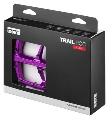 Paire de Pédales Plates Look Trail Roc+ Violet