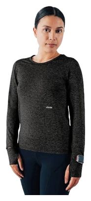 Langarmshirt Circle Motivation Schwarz