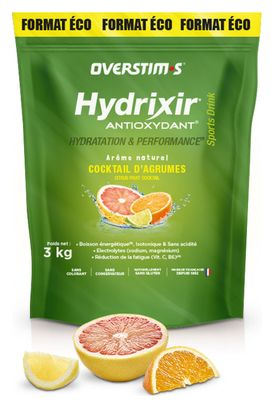 Boisson énergétique Overstims Hydrixir Antioxydant Cocktail d'agrumes - 3kg