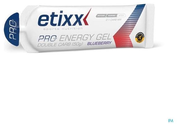 Etixx Gel énergétique Double Carb Pro Line Myrtille 12x60ml