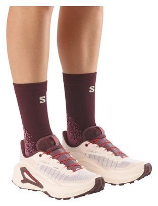 Chaussures Trail Salomon Genesis 2 Blanc/Rouge Femme