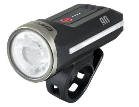 Luz delantera Sigma AURA 90 negra