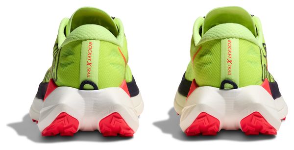 Chaussures Trail Hoka Rocket X Trail Jaune/Rouge Homme