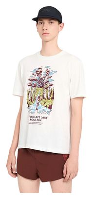 Camiseta de manga corta Ciele ORTShirt Wallace Lake Road Blanca Unisex