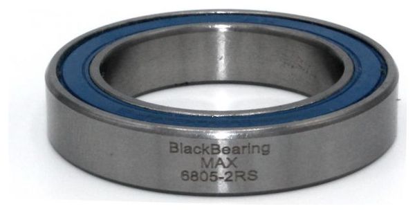 Black Bearing 61805-2RS Max 25 x 37 x 7 mm