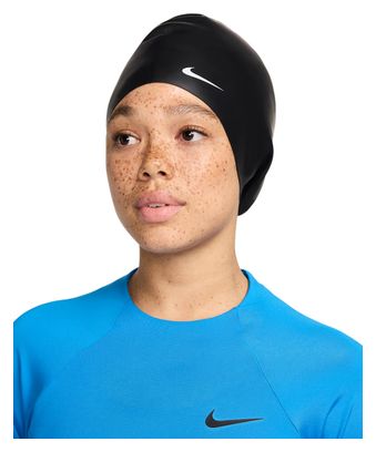 Cuffia da bagno Nike Swim con capelli voluminosi, nera