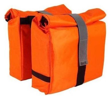 PAIRE SACOCHES BECK ROLL Fluo Orange 34x12x33 30 Litres 23-BE-904.