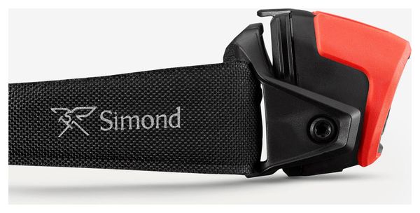Lampada frontale Simond HL900 USB V3 rossa