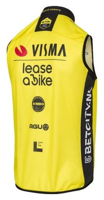 Replica Visma Lease Sleeveless Windbreaker Black / Yellow