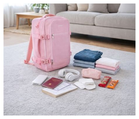 Sac à dos 20 litres rose format bagage à main voyage vélo