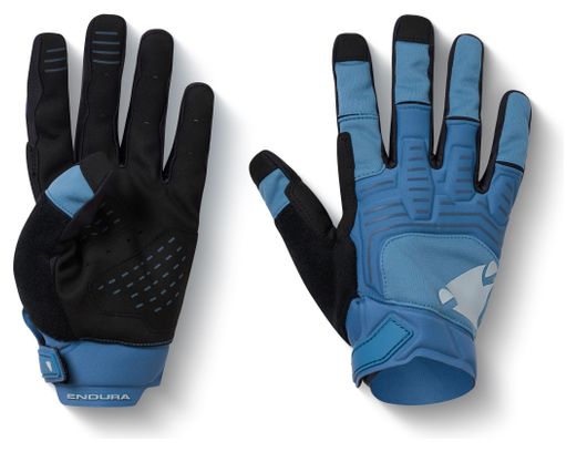 Guanti lunghi Endura SingleTrack Windproof blu