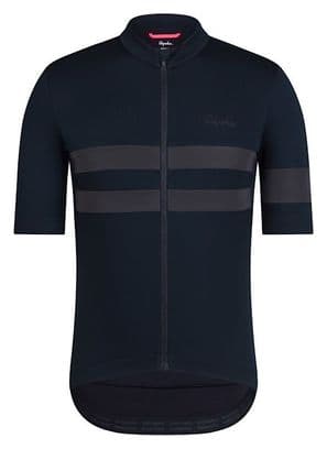 Kurzarm Trikot Rapha Brevet Jersey Schwarz Herren