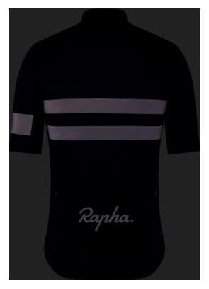 Maillot manches courtes Rapha Brevet Jersey Noir Homme