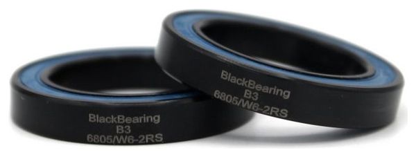 Black Bearing Campagnolo Ultra Torque 25 x 37 x 6 mm (x2)