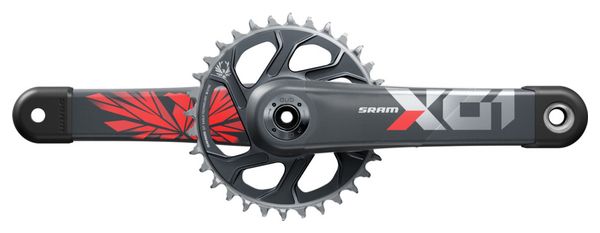 Sram X01 Eagle 12V SuperBoost+ Direct Mount Lunar Oxy Red Kurbelgarnitur 32 Zähne (ohne Koffer)