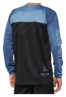 Maillot Manches Longues 100% R-Core Noir / State Bleu 