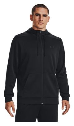 Sweat à capuche Zippé Under Armour Armour Fleece Noir Homme