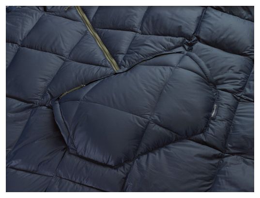 Couverture poncho Thermarest Honcho Poncho Down Outerspace Blue