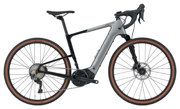 Gravel Bike Electric Cannondale Topstone Neo Carbon Lefty 3 650b Shimano GRX 11V Gris