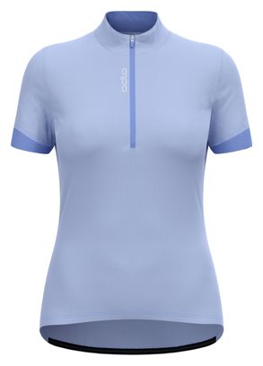 Odlo Essentials 1/2 Zip Women's Short Sleeve Jersey Blue