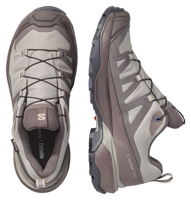 Salomon X Ultra 360 GTX Hiking Shoes, Gray/Brown, Women's