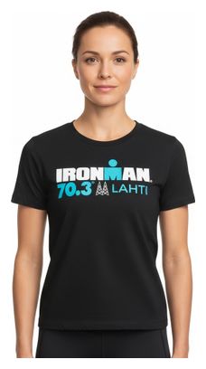 Maglietta a maniche corte nera Ironman 70.3 Finland Donna