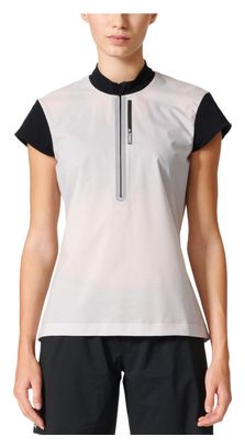 Maglia adidas running donna manica corta TERREX AGRAVIC Bianco Nero