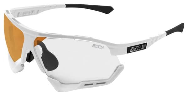 Scicon Sports Aerocomfort SCN XT XL Lunettes De Soleil De Performance Sportive (Miroir De Bronze Photocromique Scnxt/Luminosité Blanche)