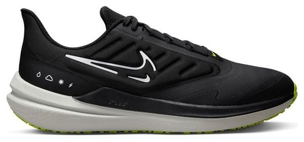 Nike Air Winflo 9 Shield Running Shoes Black Green
