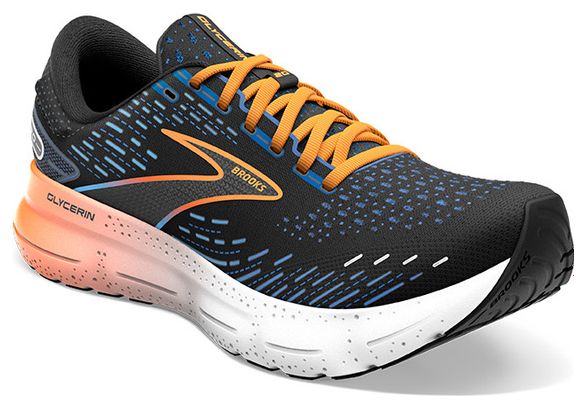 Chaussures de Running Brooks Glycerin 20 Noir Bleu Orange