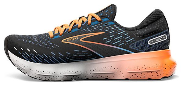 Brooks Glycerin 20 Running Shoes Black Blue Orange