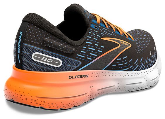 Chaussures de Running Brooks Glycerin 20 Noir Bleu Orange