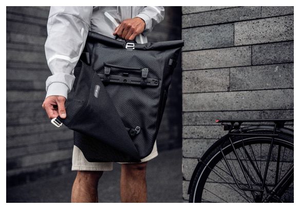 Ortlieb Klappe High Visibility für Vario PS Rucksack / Fahrradtasche Black Reflex