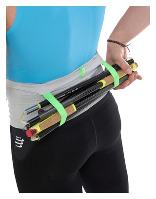 Ceinture Compressport Free Belt Pro Gris/Vert