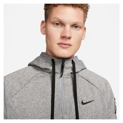 Sweat à capuche Nike Therma-Fit Training Gris