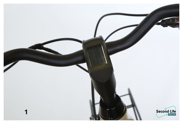 Gereviseerd product - Bicyklet Camille Elektrische Stadsfiets Shimano Acera/Altus 8V 504 Wh 700 mm Ivoor Beige