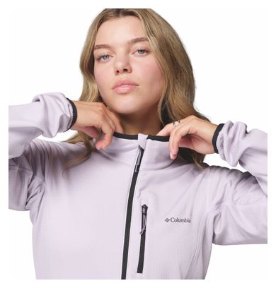 Polar Columbia Essential Hike Grid Full Zip Viola Donna