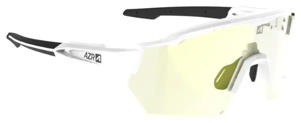 AZR Kromic Race RX Glasses White Clear/Black / Iridescent Gold Photochromic Lens