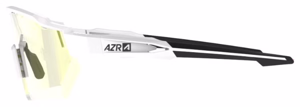 Lunettes AZR Kromic Race RX Blanc Verni/Noir / Ecran Irisé Gold Photochromique 
