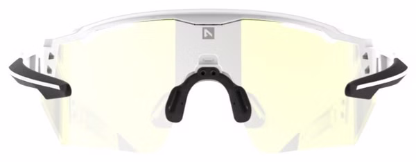 Lunettes AZR Kromic Race RX Blanc Verni/Noir / Ecran Irisé Gold Photochromique 