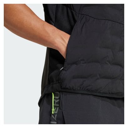 Ärmellose Thermojacke Adidas Adizero Vest Schwarz Herren