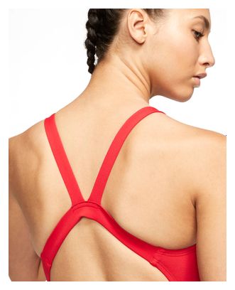 Maillot de bain Nike Swim Fastback Rouge Femme