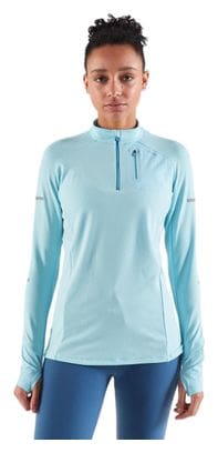 Kiprun Warm Light Blue Women's Long Sleeve Shirt