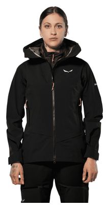 Giacca impermeabile Salewa Ortles Gore-Tex 3L Epe nera da donna