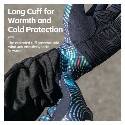 Cycling gloves outdoor non slip blue