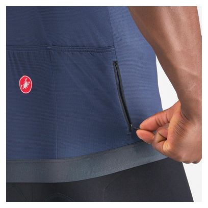 Castelli Unlimited Endurance 2 Kurzarm Trikot Herren Blau Bordeaux