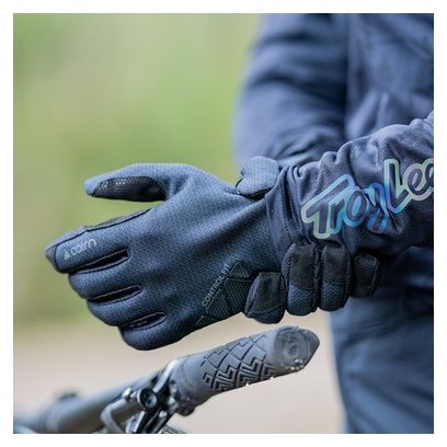 Cairn Dama Pro Gel Lange Handschoenen Zwart Heather Holografisch