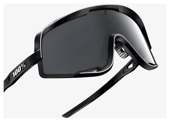 100% Goggles - Glendale - Soft Tact Black - Smoked Lenses