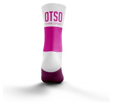 Otso Multisport Socks Medium Cut Pink White