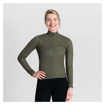 Maillot Manches Longues Velo Rogelli Core - Femme - Vert